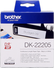 Cinta BROTHER continua papel 62mmx30m DK22205