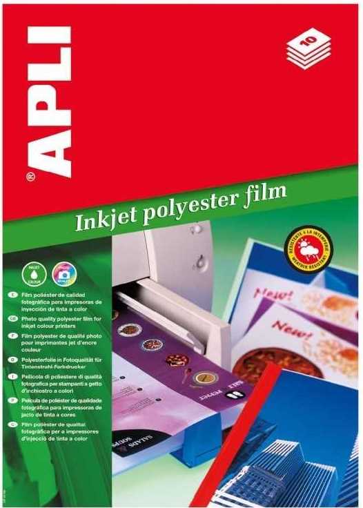 Film adhesivo APLI A4 50 blanco Pack 50 01386 