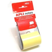 Notas adhesivas rollo APLI 60mmx10m amarillo 11595