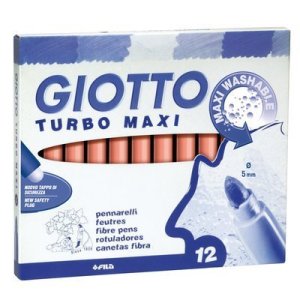 Rotulador GIOTTO Turbo Maxi rosa Caja 12 456007