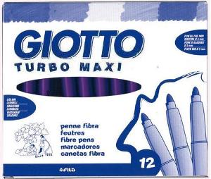 Rotulador GIOTTO Turbo Maxi violeta Caja 12 456035