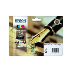 Tinta EPSON 16XL Pack negro+color C13T16364010