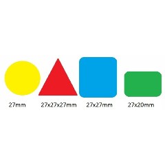 Gomet XL APLI 27mm Surtido 4 formas/4 colores 10753