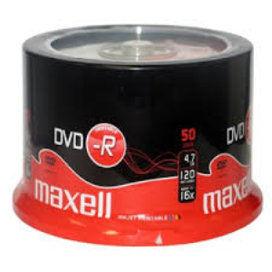 DVD-R printable MAXELL 4.7 Gb 16x Bobina 50 M180