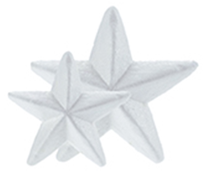 Figura poliespn FIXO estrella  7,5cms Pack 6 
