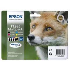 Tinta EPSON T1285 Pack negro+color C13T12854010