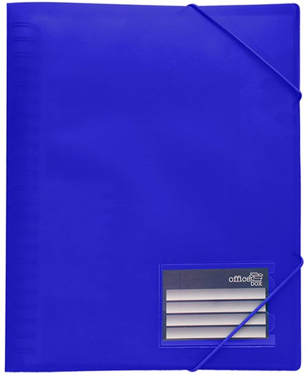 Carpeta 50F removibles OFFICE BOX A4 gomas azul 155-A
