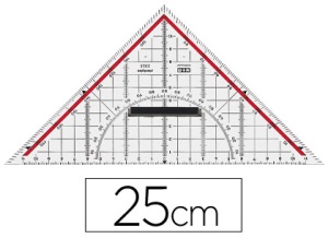 Escuadra de geometra M+R 25cms 29700