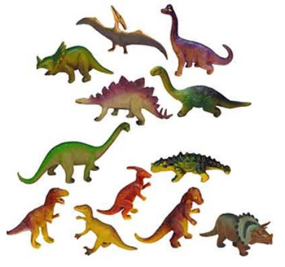Dinosaurios MINILAND bote 12 figuras 25610