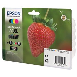 Tinta EPSON 29XL Pack negro + color C13T29964010