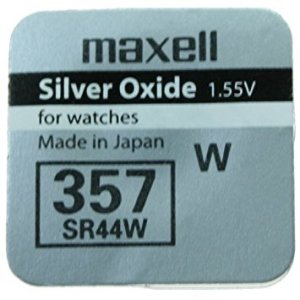 Pila botn MAXELL xido plata SR0044W MXL 357