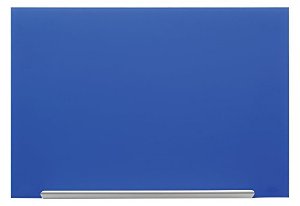 Pizarra cristal NOBO Diamond magntica 1260x711mm azul