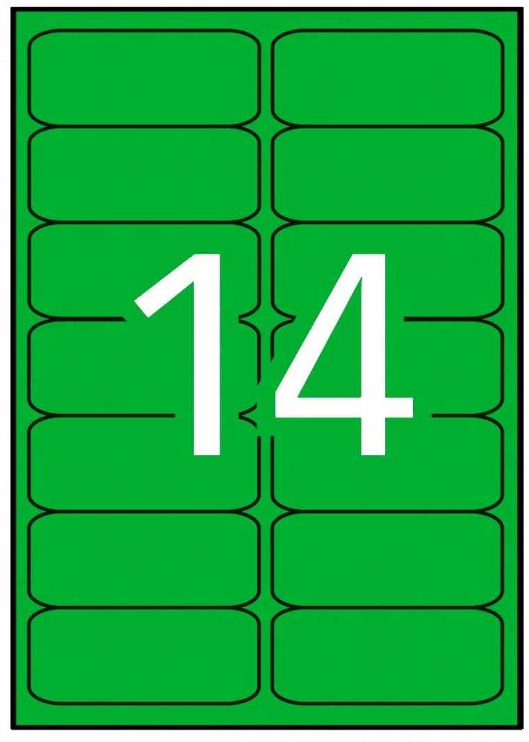 Etiqueta multifunción APLI  99,1x38,1mm verde 20h 14598