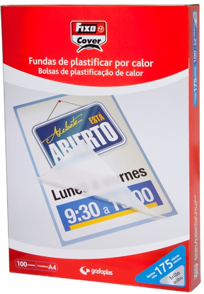 Fundas plastificar FIXO  80 A3 brillo Caja 100