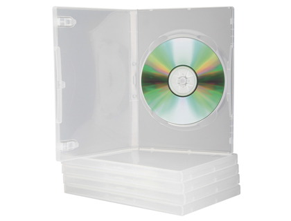 Caja DVD transparente transparente Pack 5