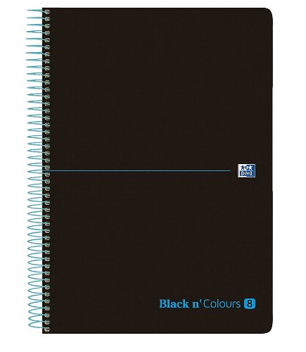 Cuaderno OXFORD Black nColours 8 A4+ 5x5 160h 90g