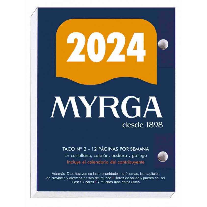 Taco Calendario Bloque MYRGA N3 2024