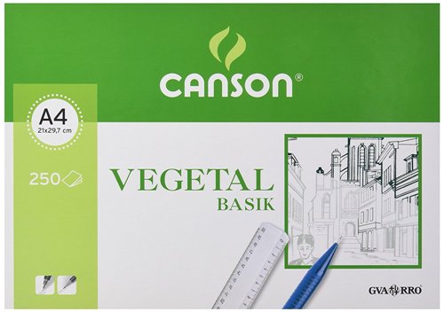 Papel vegetal CANSON A4 95g Paquete 250h 200406219