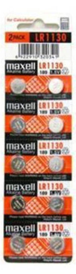 Pila micro alcalina MAXELL LR54 MXL 1,5v Blster 10