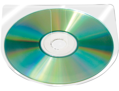 Fundas plstico flexible CD/DVD sin solapa Bolsa 10