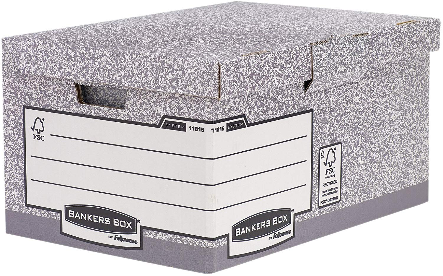 Maxi contenedor BANKERS BOX gris Pack 10 1181501