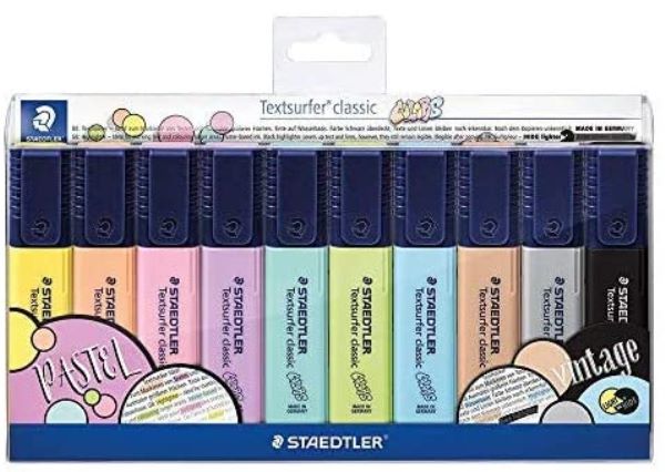 Marcador flor STAEDTLER Textsurfer  Pastel Pack 10 