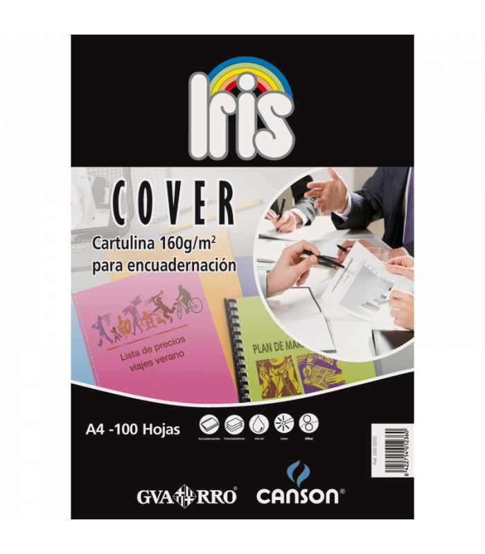 Portada CANSON Iris Cover A4 185g crema Pack 100