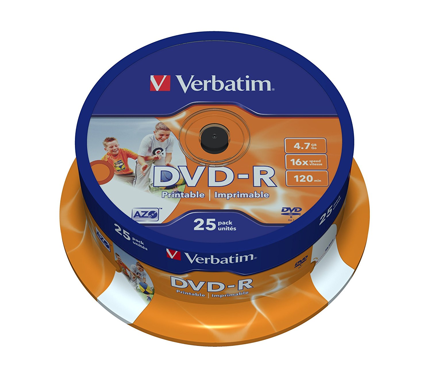 DVD-R Printable VERBATIM 4.7Gb Bobina 25 43538