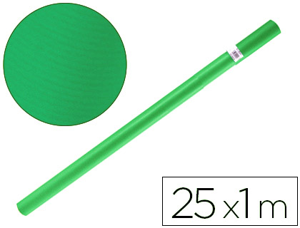 Rollo papel kraft SADIPAL 1x25m verde malaquita 10737