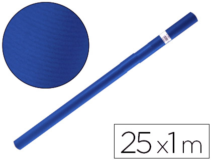 Rollo papel kraft SADIPAL 1x25m azul azurita 10732