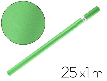 Rollo papel kraft SADIPAL 1x25m verde 10621