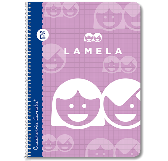 Cuaderno LAMELA T.Blanda 4º Cuadrovia 4mm 40h 07004