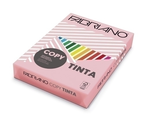 Papel color FABRIANO A4 80g rosa 500h