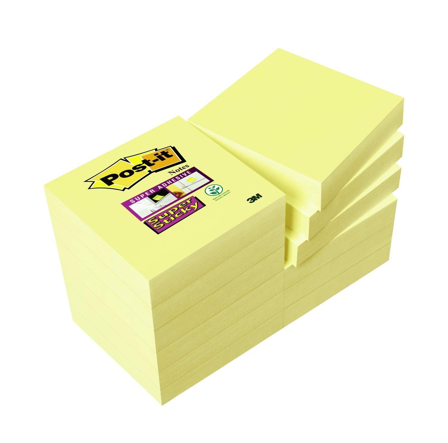Notas adhesivas POST-IT Super Sticky 47,6x47,6 622