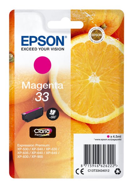 Tinta EPSON 33 magenta C13T33434012 300 pginas