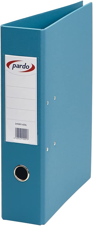 Archivador doble palanca PVC PARDO F azul 2452 