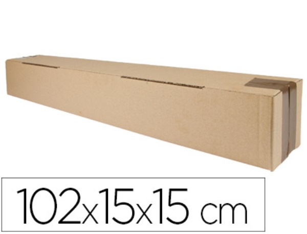 Caja embalaje tubo canal sencillo 1020x150x150mm Pack 5