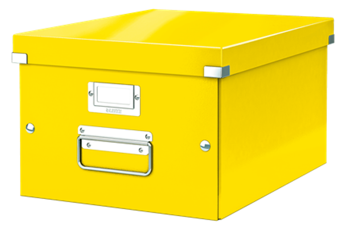Caja almacenaje LEITZ Click&Store 281x200x369mm amarill