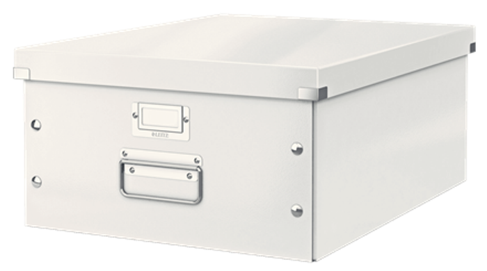 Caja almacenaje LEITZ Click&Store 369x200x484mm blanco