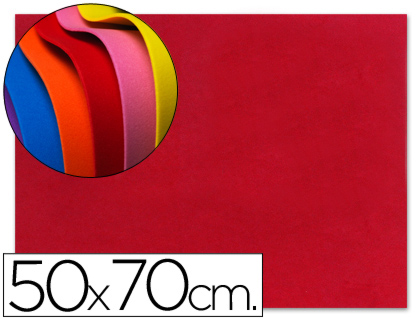 Goma EVA FAIBO 50x65cm 1,5mm rojo 1656-03