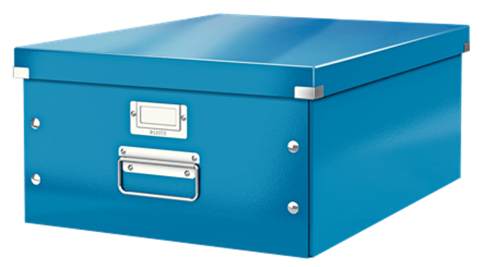 Caja almacenaje LEITZ Click&Store 369x200x484mm azul