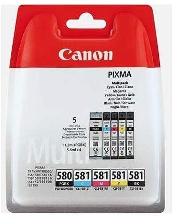 Tinta CANON PGI-580 PGBK/CLI-581 multipack 2078C006