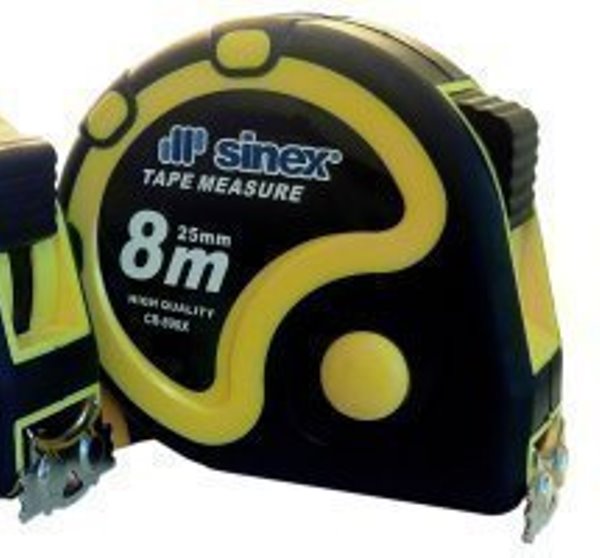 Flexmetro bimaterial SINEX 8mts. freno 25mm. CR-890X