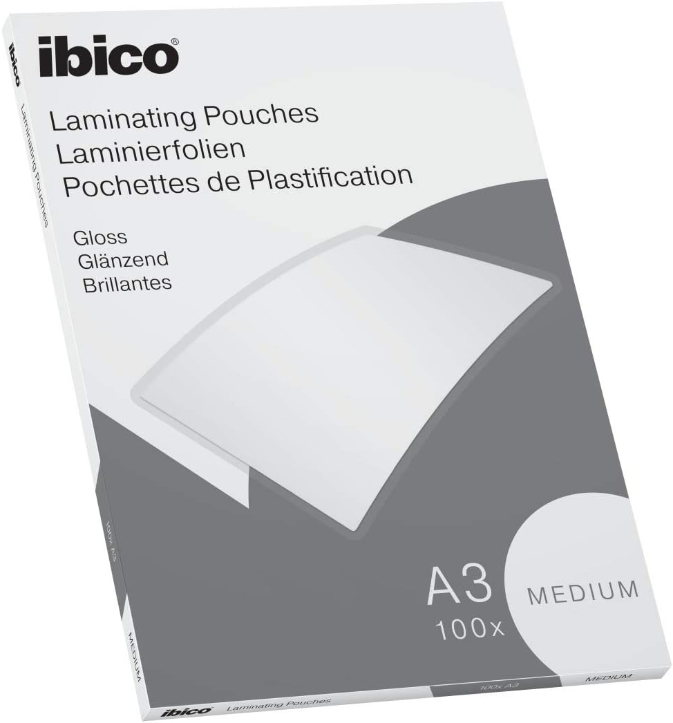 Fundas plastificar IBICO Basic Medium A3 brillo C/100