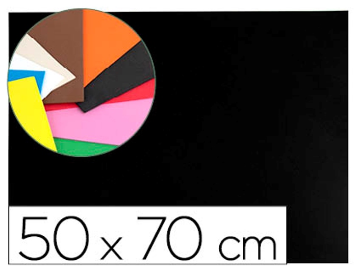 Goma EVA FAIBO 50x65cm 1,5mm negro 1656-02