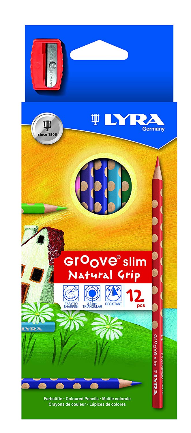 Lpiz color LYRA Groove Slim Caja 12+Sacapuntas 