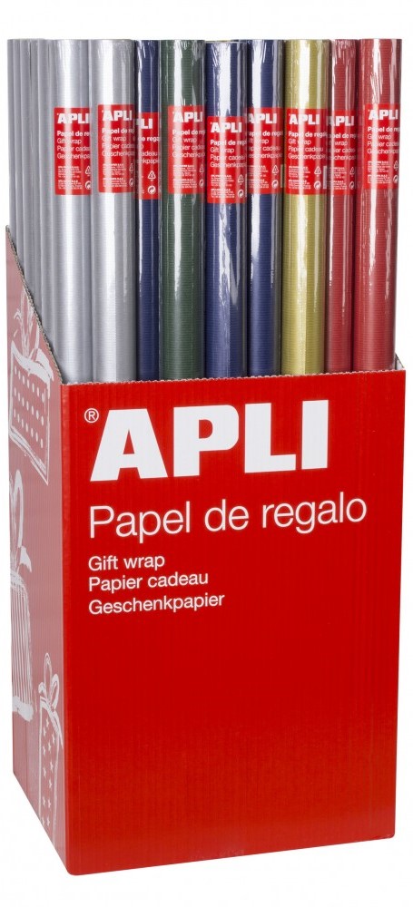Rollo papel regalo APLI Kraft Color 2x0,7m 13644
