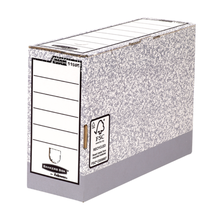 Caja archivo BANKERS BOX System F 120mm gris Pack 10 