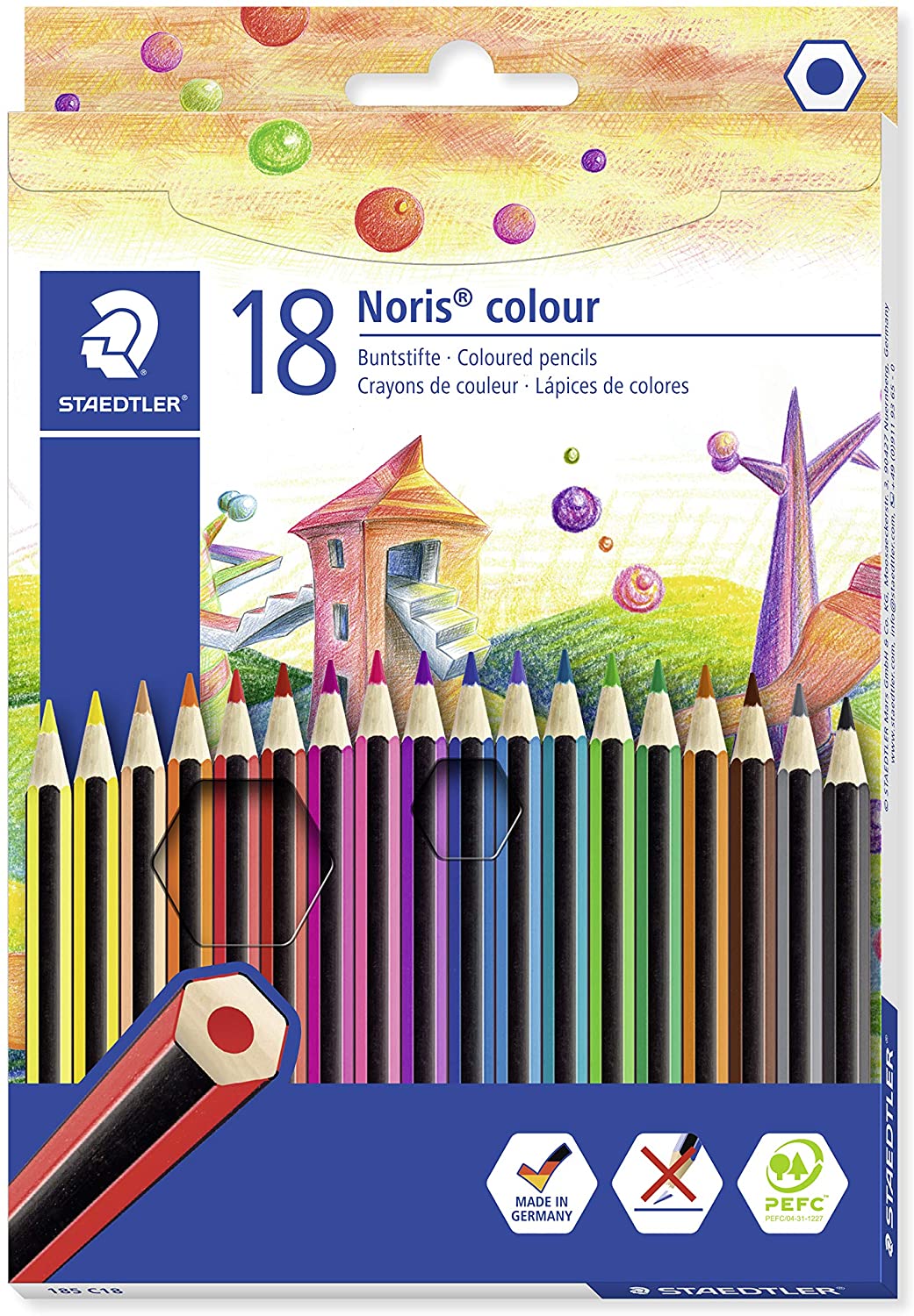 Lpiz color STAEDTLER Noris Colour Caja 18 185 C18