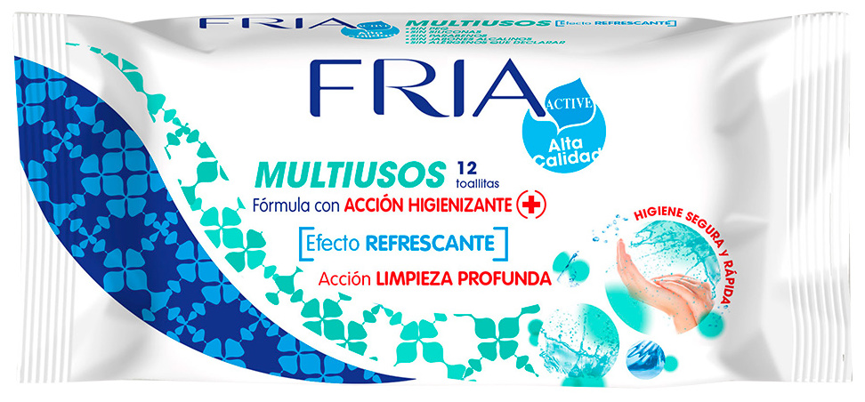 Toallitas higienizantes FRIA antibacteriana Pack 12